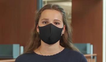 A narrator in the Stauffer Library Student Safety Instructional Video 