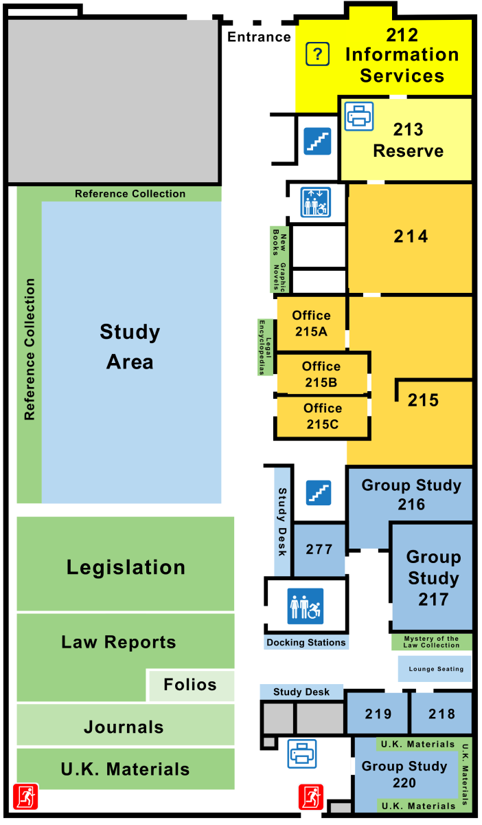 Law library ground floor plan