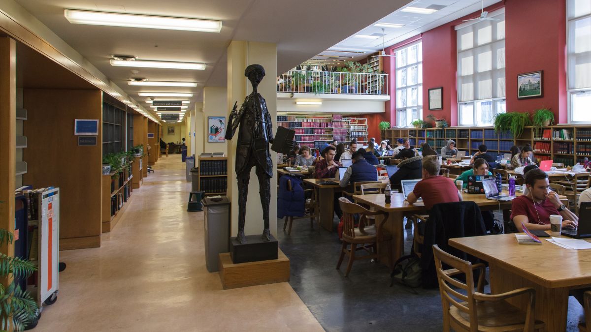 Law library reading room