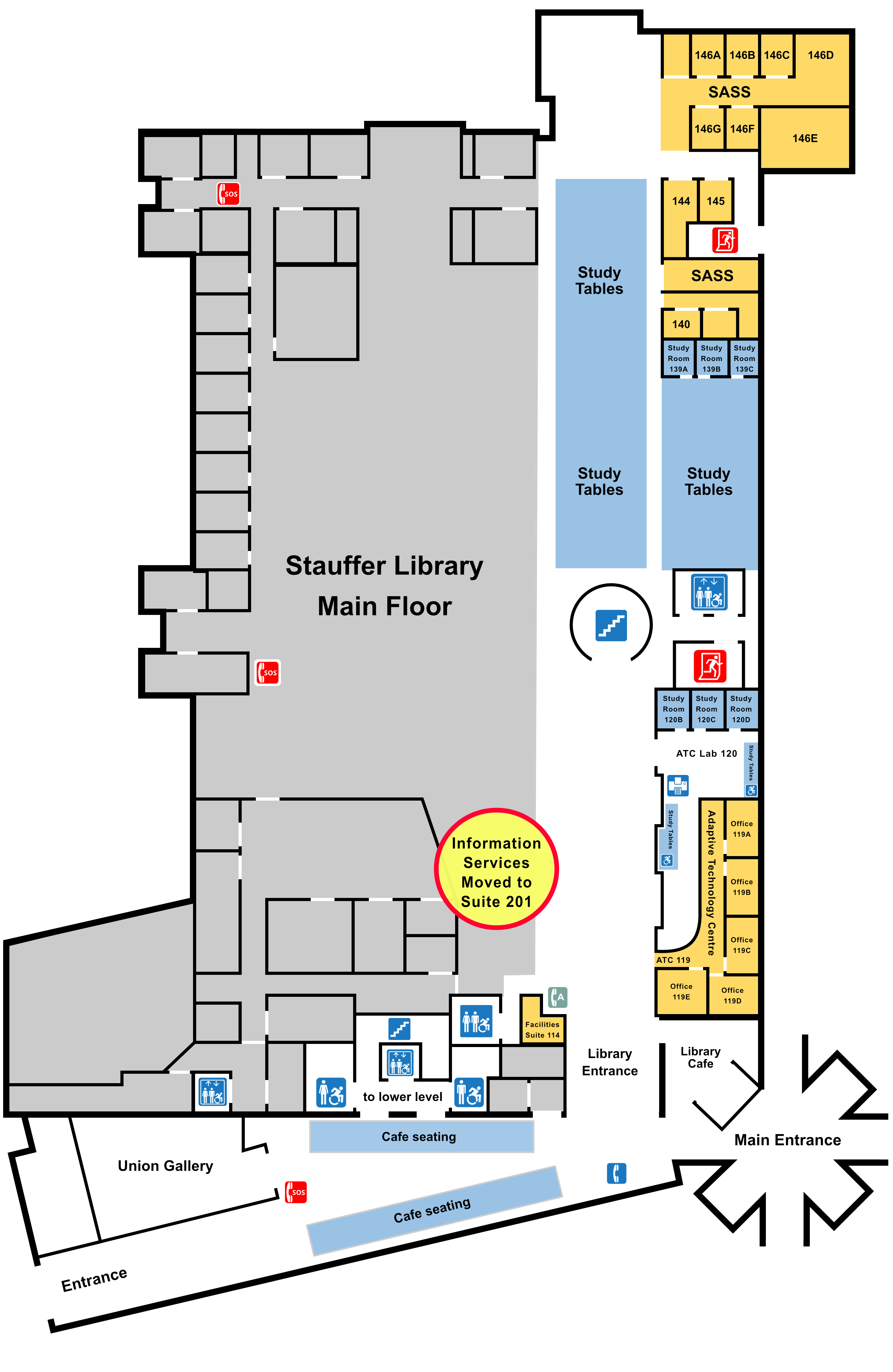 Stauffer ground floor floor plan