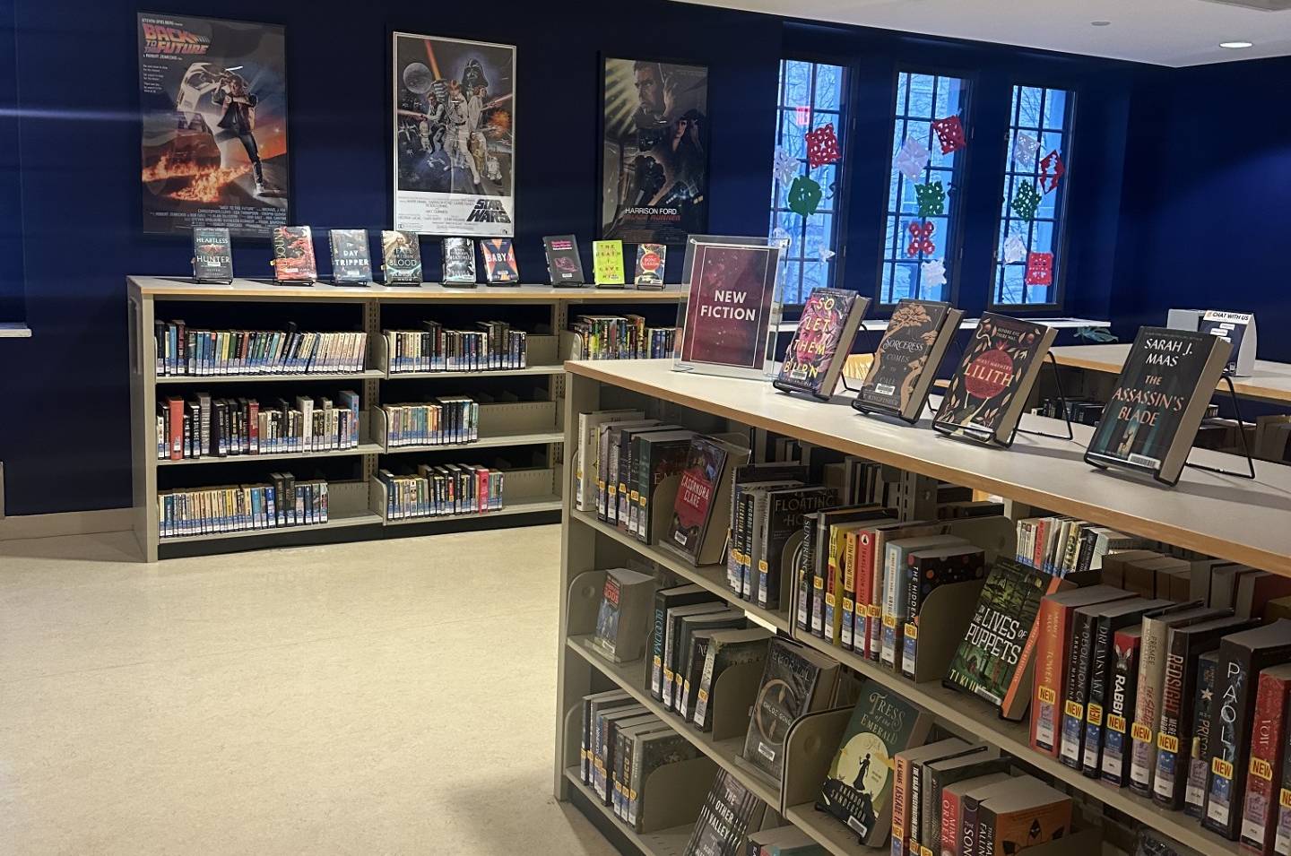 The science fiction lounge in Douglas Library