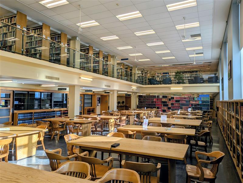 Lederman library interior