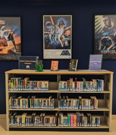 Douglas library science fiction reading lounge