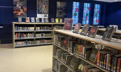 The science fiction lounge in Douglas Library